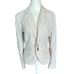 Vintage Diesel Y2K Textured Stripe Blazer